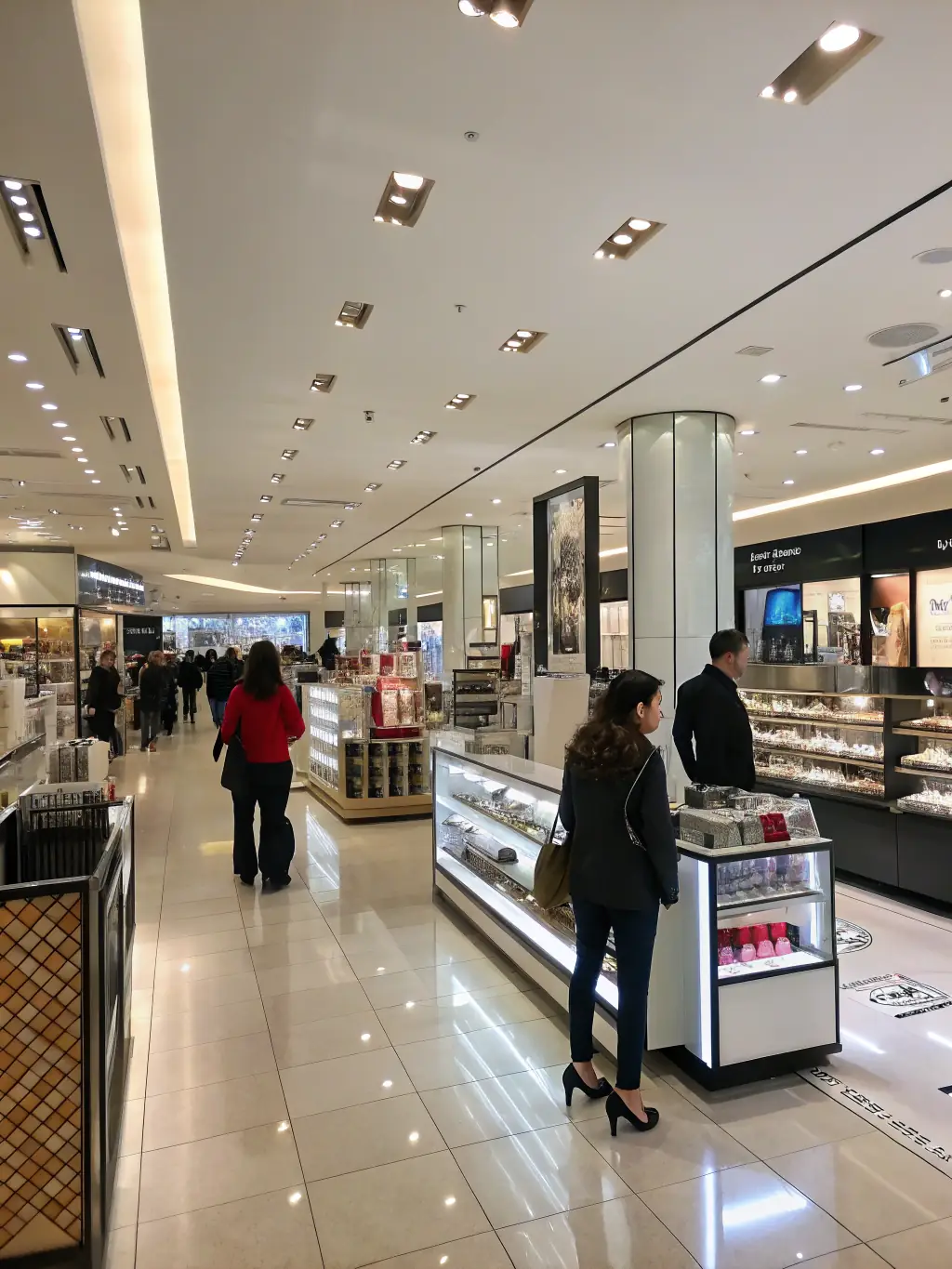 A retail store with dynamic lighting highlighting products and creating an inviting shopping atmosphere, showcasing iNova's expertise in retail lighting solutions.